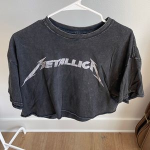 Old Brandy Melville Metallica crop!